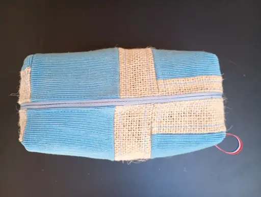 Vanity Bleu et Jute